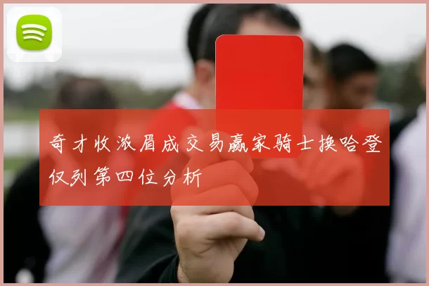 奇才收浓眉成交易赢家骑士换哈登仅列第四位分析